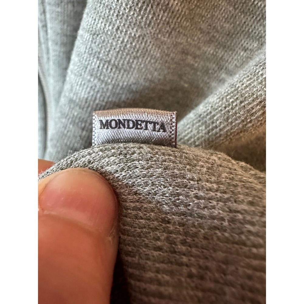 Mondetta Full Zip Sweatshirt Womens Small Olive Green Mock Neck Fleece Jacket - Picture 4 of 16